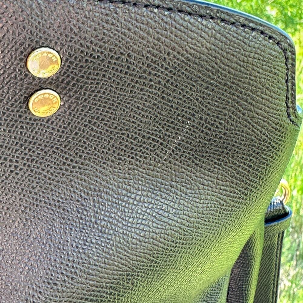 Coach Lillie Black Leather
Magnet/Zip Top Carryall Satchel Crossbody Bag EUC - Picture 5 of 11